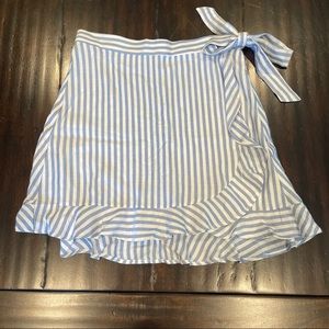 Show Me Your Mumu Roam Ruffle Anchor Stripe Skirt